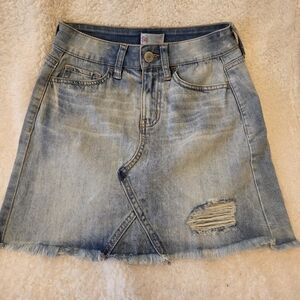 SO Light Blue Denim Mini Skirt